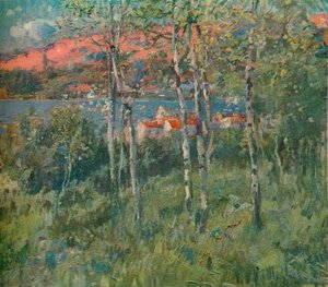 Un villaggio in Galizia Spagna, c1908 da Eliseo Meifren y Roig