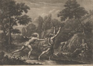 Apollo e Dafne da Elisha Kirkall