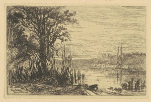 Lo stagno a Cernay-la-Ville da Eliza Pratt Greatorex