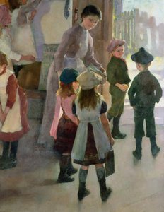 La scuola è finita, 1889 (dettaglio)