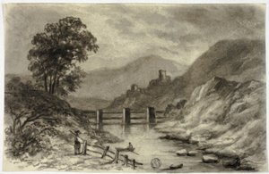 Torrente di montagna con barca da Elizabeth Murray