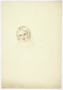 Ritratto di testa di giovane ragazza da Elizabeth Murray