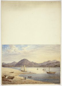 Veduta del porto con quattro barche a vela da Elizabeth Murray
