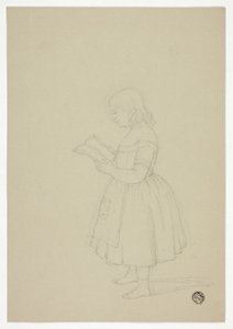 Giovane ragazza che legge da Elizabeth Murray