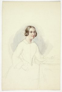 Giovane donna alla scrivania