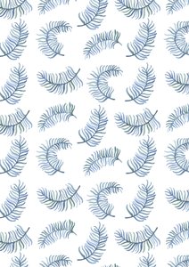 Stampa di felci, 2016 (acquerello) da Elizabeth Rider