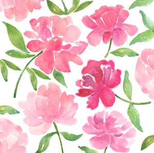 Peonie, 2018 (acquerello)