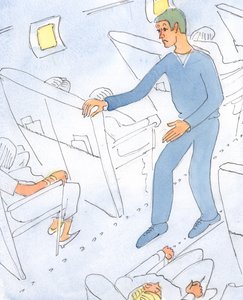 Una persona che è sempre ansiosa per il suo stato d