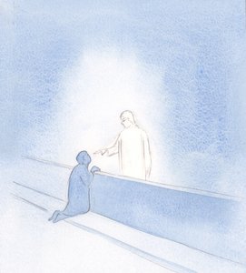 Tutta la mia ansia è stata fermata dal tocco della Sua mano. Mi ha mostrato la mia dignità, come Suo amico, e mi ha esortato a fidarmi. da Elizabeth Wang