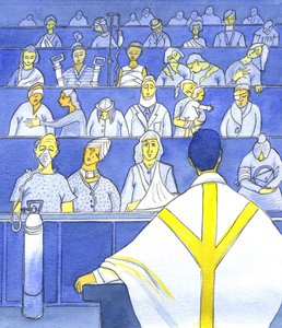 Quando il sacerdote guarda la sua congregazione, preparandosi a predicare e insegnare alla Messa, dovrebbe ricordare quanto sono bisognosi da Elizabeth Wang