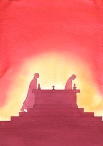 Con il passare degli anni, un sacerdote lascia l