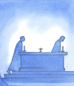 Con il passare degli anni, un sacerdote lascia l