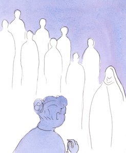 Mentre preghiamo il Rosario, i Santi si uniscono alla prima metà dell