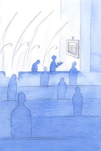 Mentre pregavamo le Stazioni della Croce, gli stessi angeli si girarono con noi (alla prima 