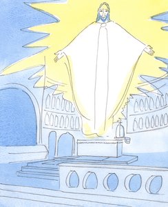 Alla fine dei tempi, Cristo risorto dai morti in gloria giudicherà tutte le persone