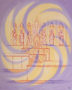 Davanti al tabernacolo, siamo alla Presenza del Dio vivente, la cui gloria Trina riempie la Chiesa da Elizabeth Wang