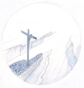Con il potere del Sacrificio di Cristo, durante la Santa Messa, Cristo trafigge il Cielo e ci avvicina tutti al Padre - proprio come quando una grande nave entra in un estuario per portare il suo prezioso carico a casa. da Elizabeth Wang