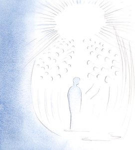 Cristo è venuto nella mia anima in gloria, con i cari santi che vivono nella Sua Presenza da Elizabeth Wang
