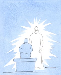 Cristo è corporalmente Presente in Cielo - che è molto vicino a noi. Siamo in contatto con il Cielo, nella nostra preghiera