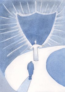 Cristo è la nostra guida, che ci protegge dalla luce abbagliante del Cielo e ci prepara per la gloria