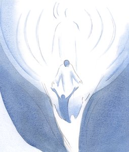 Cristo si sporge dal Cielo e ci attira, con la potenza dello Spirito Santo, al cuore di Dio da Elizabeth Wang
