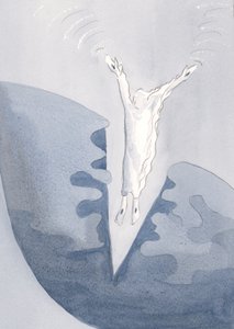 Cristo salta amorevolmente nelle oscure profondità del nostro cuore. da Elizabeth Wang