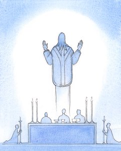 Cristo nostro Signore risorto era Presente sopra l
