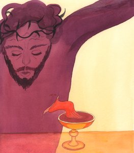Cristo ha versato il Suo sangue per noi, sul Calvario da Elizabeth Wang
