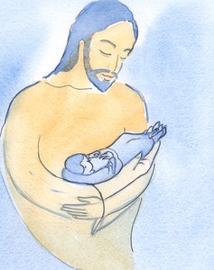 Cristo mi ha mostrato che nella mia sofferenza attuale sono come se fossi nelle braccia del Padre, teneramente portato.
