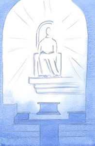 Cristo era seduto su un trono celeste, nel nostro Santuario. Cristo nostro Dio è degno delle sofferenze che sopportiamo per amore di Lui da Elizabeth Wang