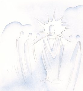 Cristo, che è la porta, ci guida avanti e indietro in compagnia celeste da Elizabeth Wang