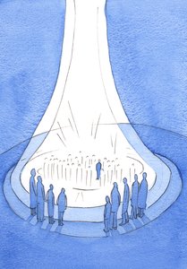 Il Sacrificio di Cristo - offerto dalla terra - è come un faro di luce davanti al Cielo da Elizabeth Wang
