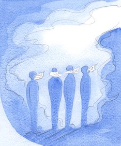 Quanto sono gloriosi i doni dello Spirito Santo: lingue di fuoco tremolanti ed eloquenti sono solo scintille del Suo grande fuoco da Elizabeth Wang