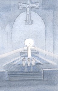 Ho visto Cristo guardare il Suo popolo, deliziandosi di essere qui con tutti noi