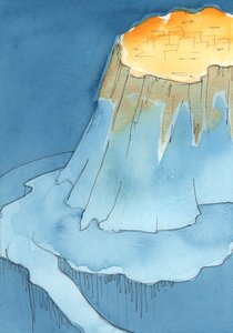Ho visto il globo della terra, con una grande montagna su di esso