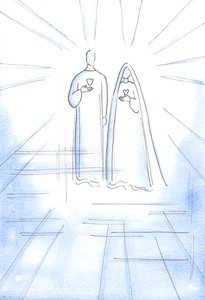 Mi sono stati mostrati i Due Cuori: del Cristo senza peccato e della Sua Madre Immacolata, nella Luce Radiante del Cielo da Elizabeth Wang