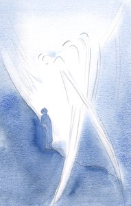 Nella Sua tenerezza, Egli ha sollevato la mia anima con gli Angeli, nella lode della Santissima Trinità da Elizabeth Wang