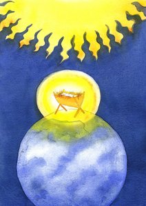 Gesù Cristo è Dio fatto uomo; eppure è venuto sulla terra non con potenza, ma come un bambino indifeso. da Elizabeth Wang