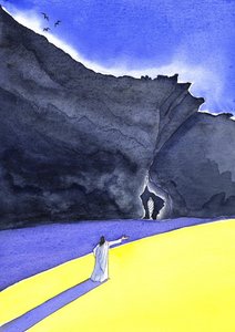 Gesù resuscita Lazzaro da Elizabeth Wang