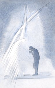 Il mio angelo custode ripete la preghiera che faccio, inchinandosi e dicendo nel nome di Cristo: 