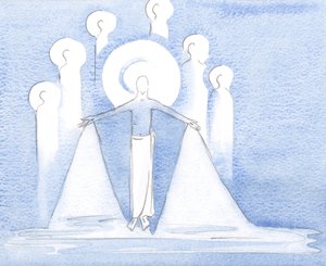 Un giorno, ho visto il Prezioso Sangue di Gesù, versato per noi tanto tempo fa sul Calvario e ora qui, come nostra bevanda spirituale da Elizabeth Wang