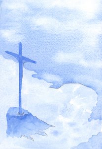 Le persone in ogni città e villaggio devono le grazie ora offerte loro ai meriti di Cristo, che offre il Suo Sacrificio sul nostro altare da Elizabeth Wang