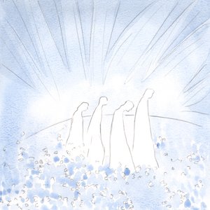 Le anime purificate ora camminano su un tappeto di fiori, nella gioia e nella semplicità, libere da ogni cinismo e durezza di cuore
