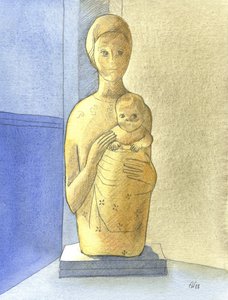 La Vergine e il Bambino, 2001 da Elizabeth Wang