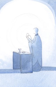 La luce di Cristo brillava durante la Consacrazione da Elizabeth Wang