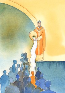 I compiti principali di coloro che condividono il sacerdozio di Cristo sono salvare le anime, lavarle con il Prezioso Sangue di Cristo, con il Suo Sacrificio e i Suoi sacramenti da Elizabeth Wang