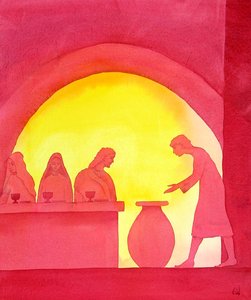 Il miracolo di Cana da Elizabeth Wang
