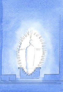 La vista della Presenza radiosa e gloriosa di Cristo era il dono speciale del Padre, per il lavoro e la testimonianza, 2003 da Elizabeth Wang