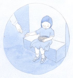 Questo è il mio compito attuale, ho imparato: Come un bambino che distribuisce perle da un cesto, inconsapevole del loro grande valore, ma condividendo la loro bellezza, 2001 da Elizabeth Wang