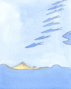 Coloro che nella Chiesa sono orgogliosi o ambiziosi sono come pesci che si muovono eccitati e viaggiano lontano ma sono in pericolo da pesci più grandi da Elizabeth Wang